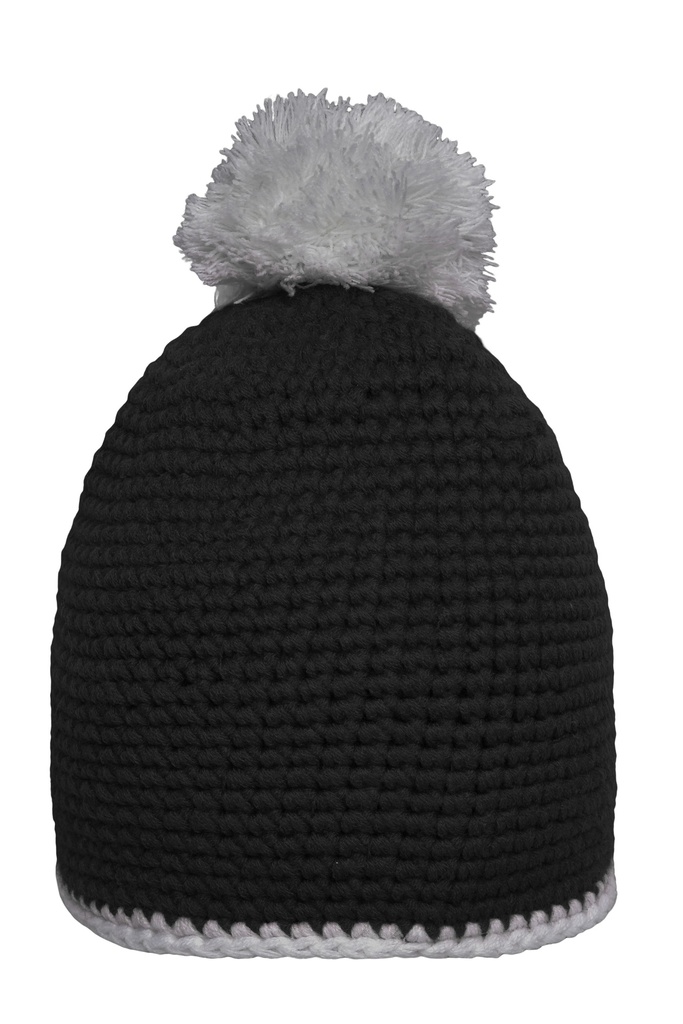 Daiber Pompon Hat with Contrast Stripe MB7964
