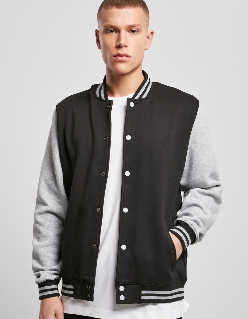 Build Your Brand Sweat College Jacket BY015