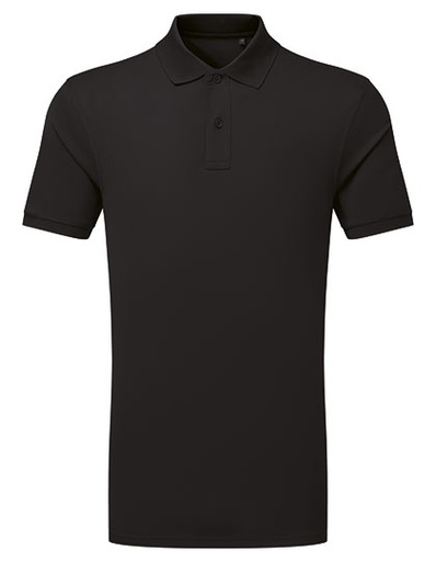 [AQ001BLACS] Men´s Recycled Polyester Performance Polo (S, Black)