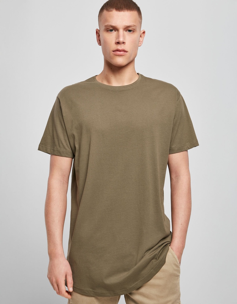 Build Your Brand Shaped Long Tee BY028