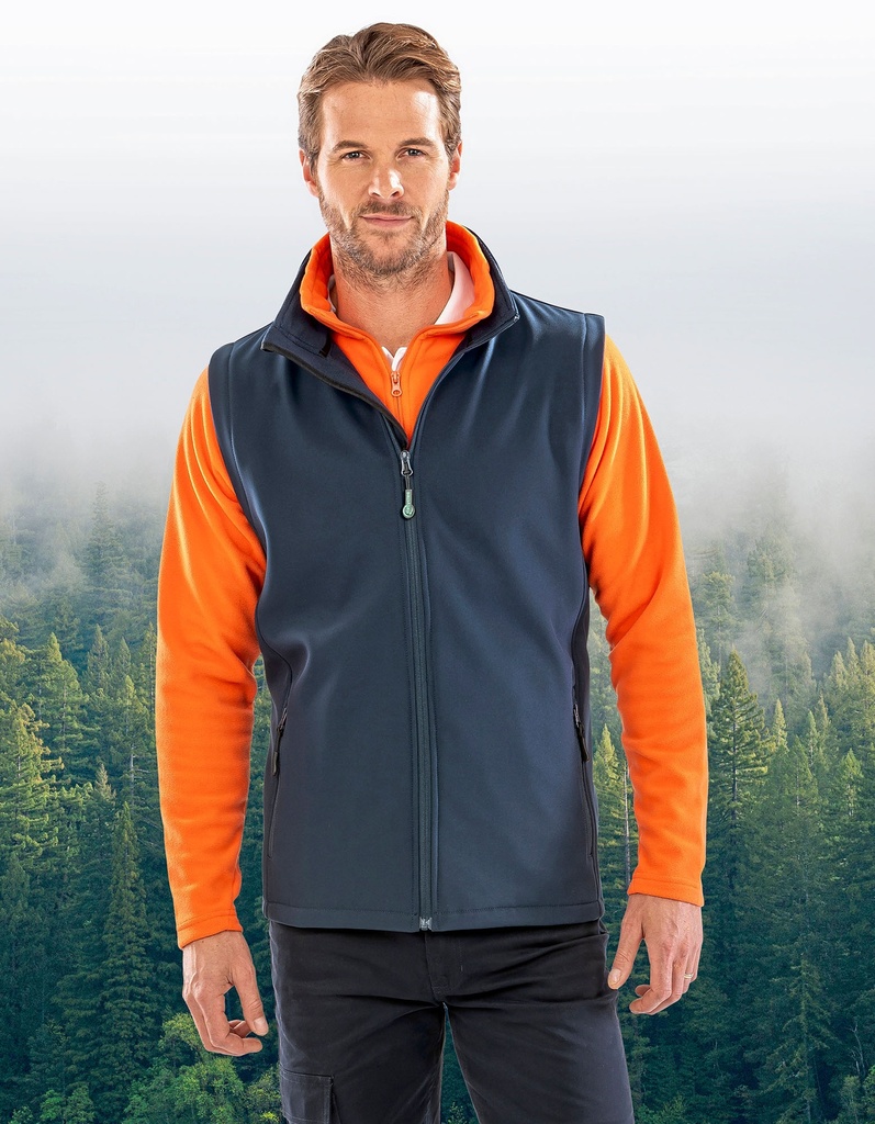 Result Recycled Men's Printable Softshell Bodywarmer with Recycled Fleece Inner RT232