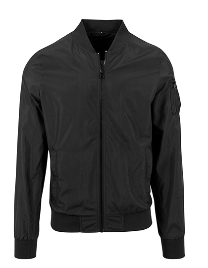 Build Your Brand Nylon Bomber Jacket BY045