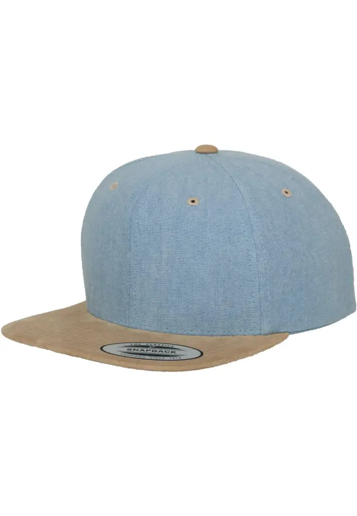 Chambray-Suede Snapback