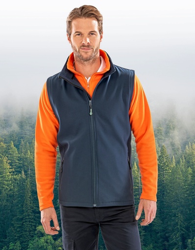 Result Recycled Men's Printable Softshell Bodywarmer with Recycled Fleece Inner RT232