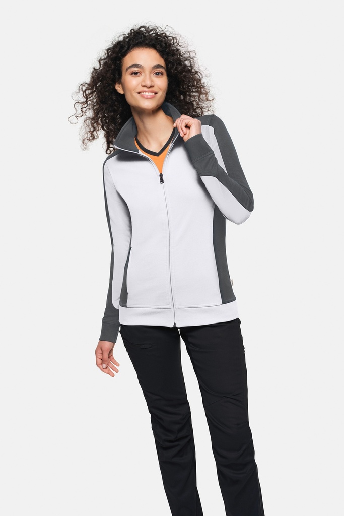 HAKRO Damen Sweatjacke Contrast MIKRALINAR® 0277