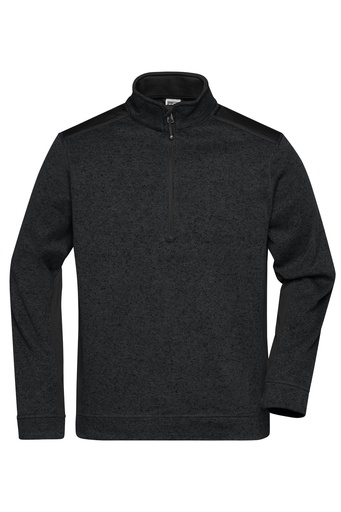Daiber Men's Knitted Workwear Fleece Half-Zip - STRONG - JN864